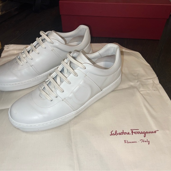 Salvatore Ferragamo Authentic Fasano Lace Up Sneaker (Women) - Picture 2 of 16